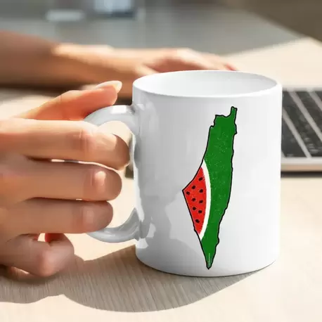 Filistin Tasarımlı Baskılı Kupa Bardak , Gazze Kupa Bardak , Kudüs Kupa Bardağı Klasik