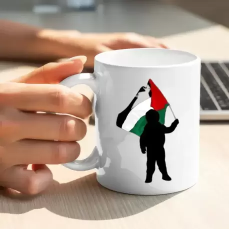 Filistin Tasarımlı Baskılı Kupa Bardak , Gazze Kupa Bardak , Kudüs Kupa Bardağı Klasik