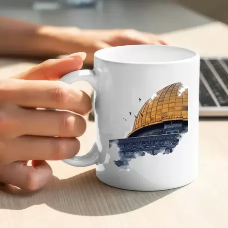 Filistin Tasarımlı Baskılı Kupa Bardak, Gazze Kupa Bardak, Kudüs Kupa Bardağı Klasik