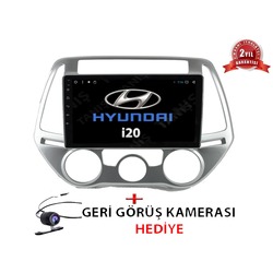 Hyundai i20 Multimedya 9inç Navigasyon Android Double Teyp Bluetooth/USB Dokunmatik Ekranlı Oto Teyp