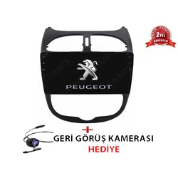 Peugeot 206 Multimedya 10.1'' Android Double Teyp Bluetooth/USB/Navigasyon Dokunmatik Ekran Oto Teyp