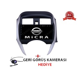 Nissan Micra Navigasyon Multimedya 9'' Android Double Teyp Bluetooth/USB Dokunmatik Ekranlı Oto Teyp