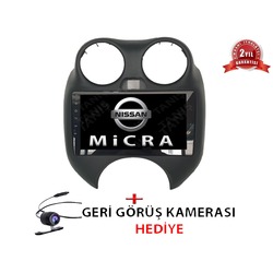 Nissan Micra Navigasyon Multimedya 9'' Android Double Teyp Bluetooth/USB Dokunmatik Ekranlı Oto Teyp