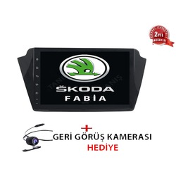 Skoda Fabia 2015 Navigasyon Multimedya 9'' Android Double Teyp Bluetooth/USB Dokunmatik Ekranlı