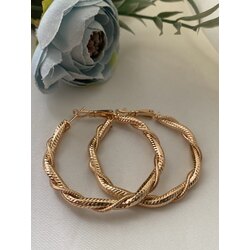 Gold halka küpe 