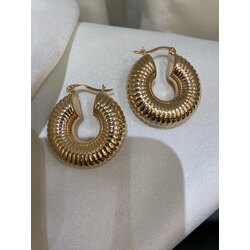 Mini Halka gold küpe