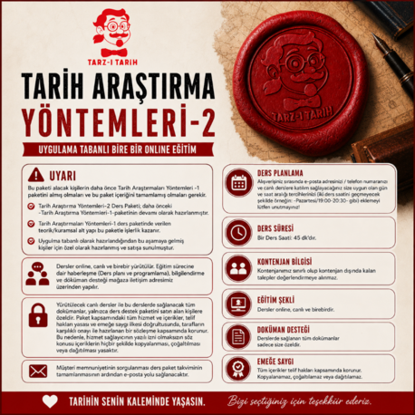 Tarih Araştırma Yöntemleri - 2