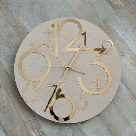 TRAVERTEN Doku Duvar Saati 50 cm . çap