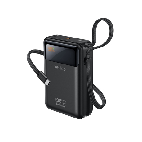 Yesido YP97 Dijital Göstergeli 20.000 mAh 65W Hızlı Şarj Destekli  Powerbank 