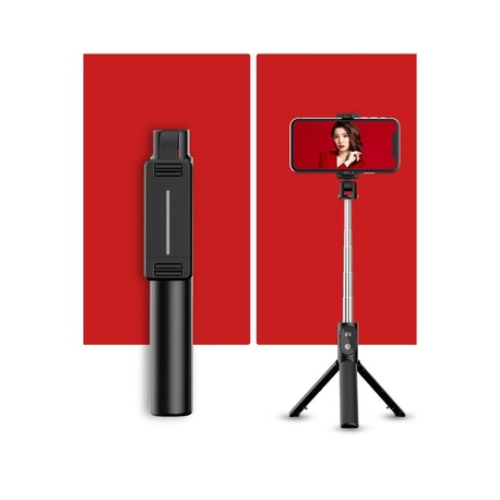 Earldom ZP23 Ayarlanabilir Açılı BT 4.0 Kontrollü Tripodlu Selfie Çubuğu - Siyah