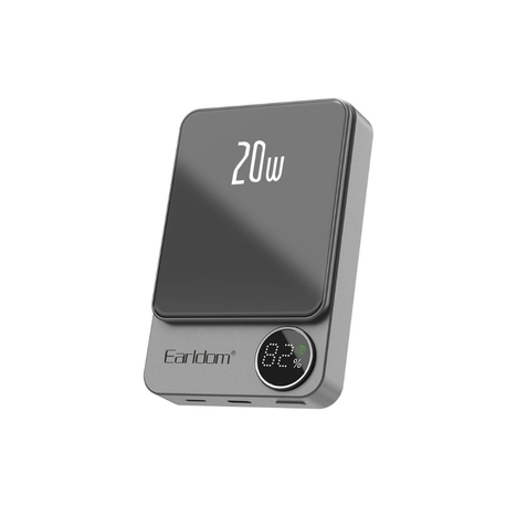 Earldom PD24 10.000 mAh 20W Kablosuz Şarjlı PD Hızlı Şarj Mini Powerbank