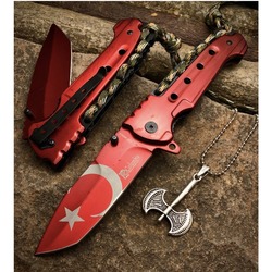 Columbia Çakı Bıçak Ay Yıldız Av 22cm