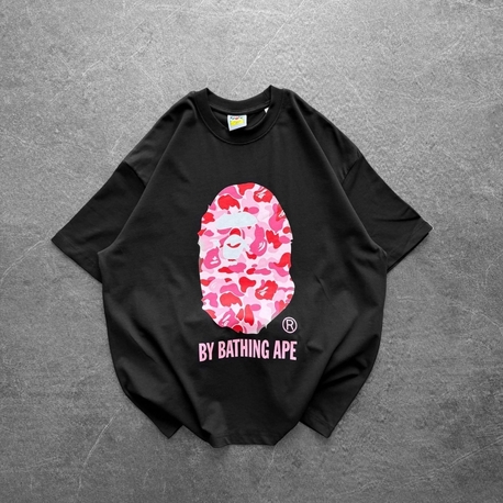 SİYAH PEMBE BAPE TİŞÖRT 