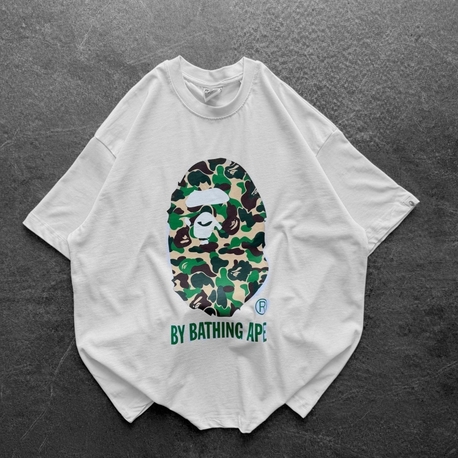 BEYAZ YEŞİL BAPE TİŞÖRT 