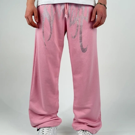 REVENGE TAŞLI BAGGY EŞOFMAN - PEMBE 