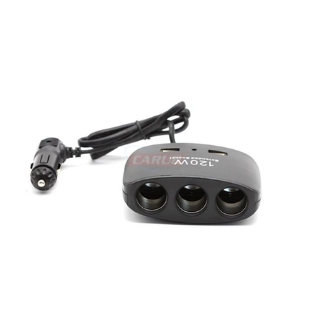 ÇAKMAKLIK ÇOĞALTICI KABLOLU 3LÜ 2USB 