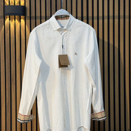 2026 YENİ SEZON İTHAL BURBERRY KETEN GÖMLEK