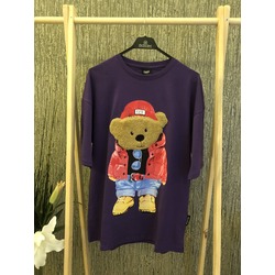 CUTE BEAR (Peluş Kabartmalı) Oversize Tshirt