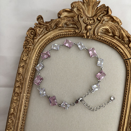 Silver Pink Bileklik