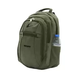 ESCAPE Laptop Bölmeli Kanvas Kumaş Outdoor Sırt Çantası Spor Çantası Haki 307 TYC00335685315