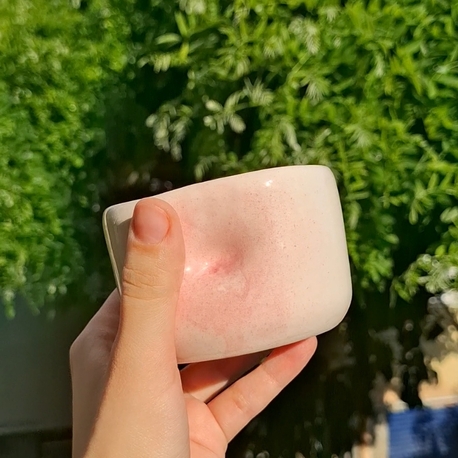 pembe turuncu aura bardak 