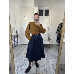 Yessica Germany %70 Yün Dokuma Astarlı Midi Etek