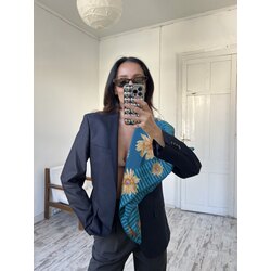 Veresa Vera Japan Silky Touch Floral Fular (Sıfır Vintage Ürün)