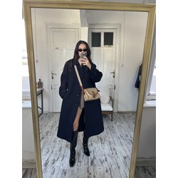 Del Mod International %100 Saf Yün Dokuma Premium Kaşe Kaban