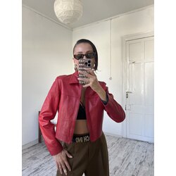 Damas Pele Genuina İtalyan Rider Orjinal Deri Ceket