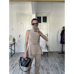 Metal Kemer Detaylı Triko Premium Takım