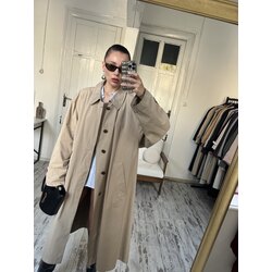 Burberrys London Çift Kat MicroSeta Tasarım Unisex Trenchcoat