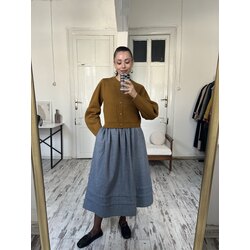 Laurel Germany %100 Yün Woolmark Sertifikalı Astarlı Midi Etek