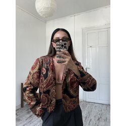 Alman Koleksiyonluk Kadife Barok Nadir Parça Blazer