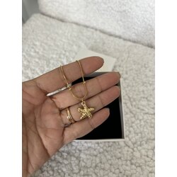 Sea Star 18 k Premium Gold Plated Çelik Kolye
