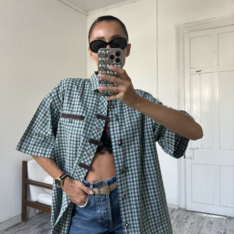 Landhaus %100 Cotton Çiçek İşlemeli Nadir Parça Gömlek