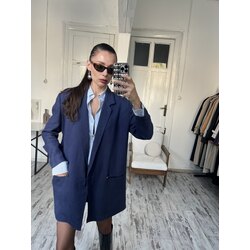 Mark Hetting Paris Made in France %100 Yıkanmış Keten Blazer