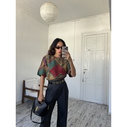 Gerry Weber Alman Tasarımcı İmzalı %100 İpek Premium Bluz