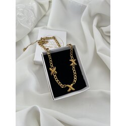 Tilda Bold Chain Premium 18k Gold Pl Kolye