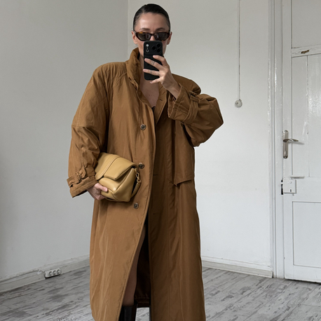 Signe Incognito İtalyan Süet Dokulu İçi Kalın Dolgulu Micro Seta Kaban
