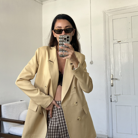 Tam Kruvaze Yaka Slim Fit Premium Blazer