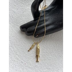 Luck Charm Balık Figürlü Kararmaz Çelik Premium Kolye