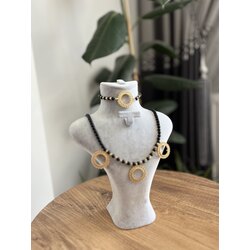 Çeyrek uyumlu kolye ve bıleklık 
