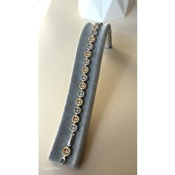 VİP SİLVER GOLD TEK TAŞLI BİLEKLİK