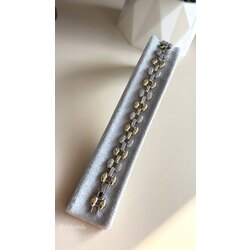 VİP SERİ GOLD SİLVER ZİRCON TAŞLI BİLEKLİK