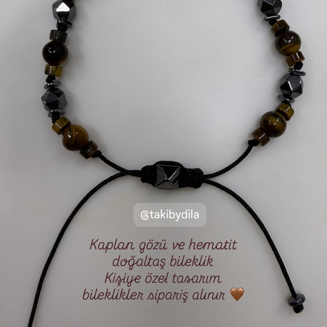 kaplan gözü hematit bileklik