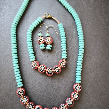 Chevron Hematit Set