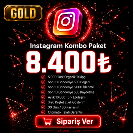 Instagram Gold Kombo Paket  SATIŞ FİYATI: