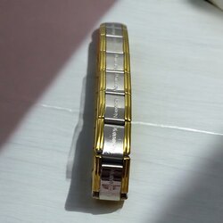 Gümüş Gold Detay İtalyan Çelik  Nomination Unisex Bileklik 