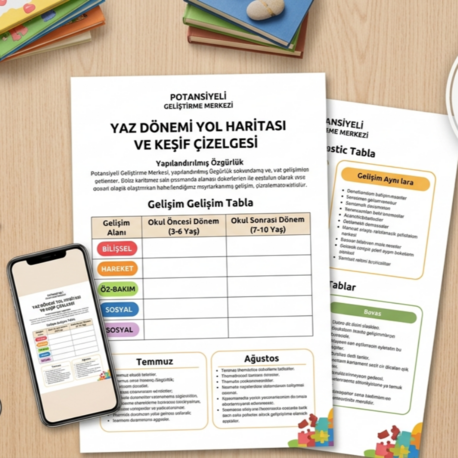 80 Günlük Yaz Dönemi Yol Haritası ve Keşif Çizelgesi | Adım Adım Aile Rehberi (PDF İndir)
