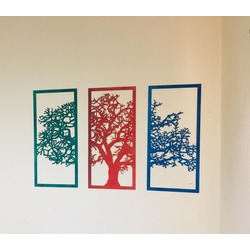 Ahşap Kanvas Tablo Ağaç 60x100